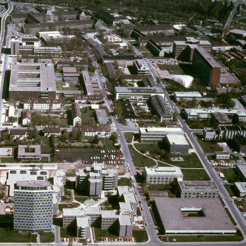 Luftbild Campus historisch